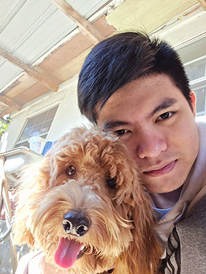 Portrait of me with my dog